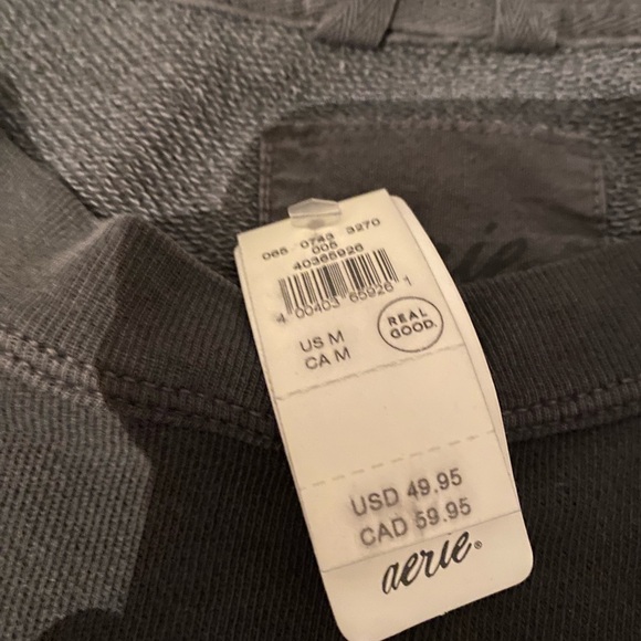 NWT Aerie dark grey crewneck - Picture 4 of 4